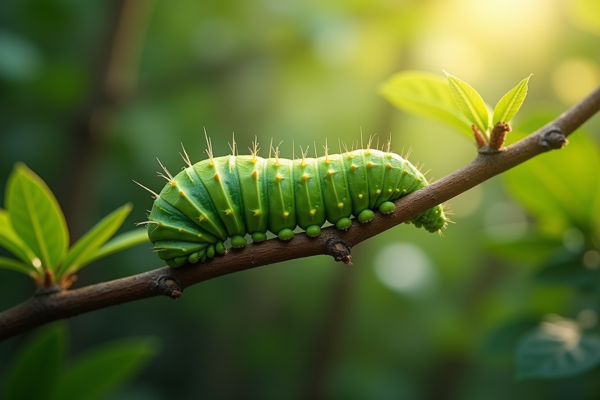 chenille verte